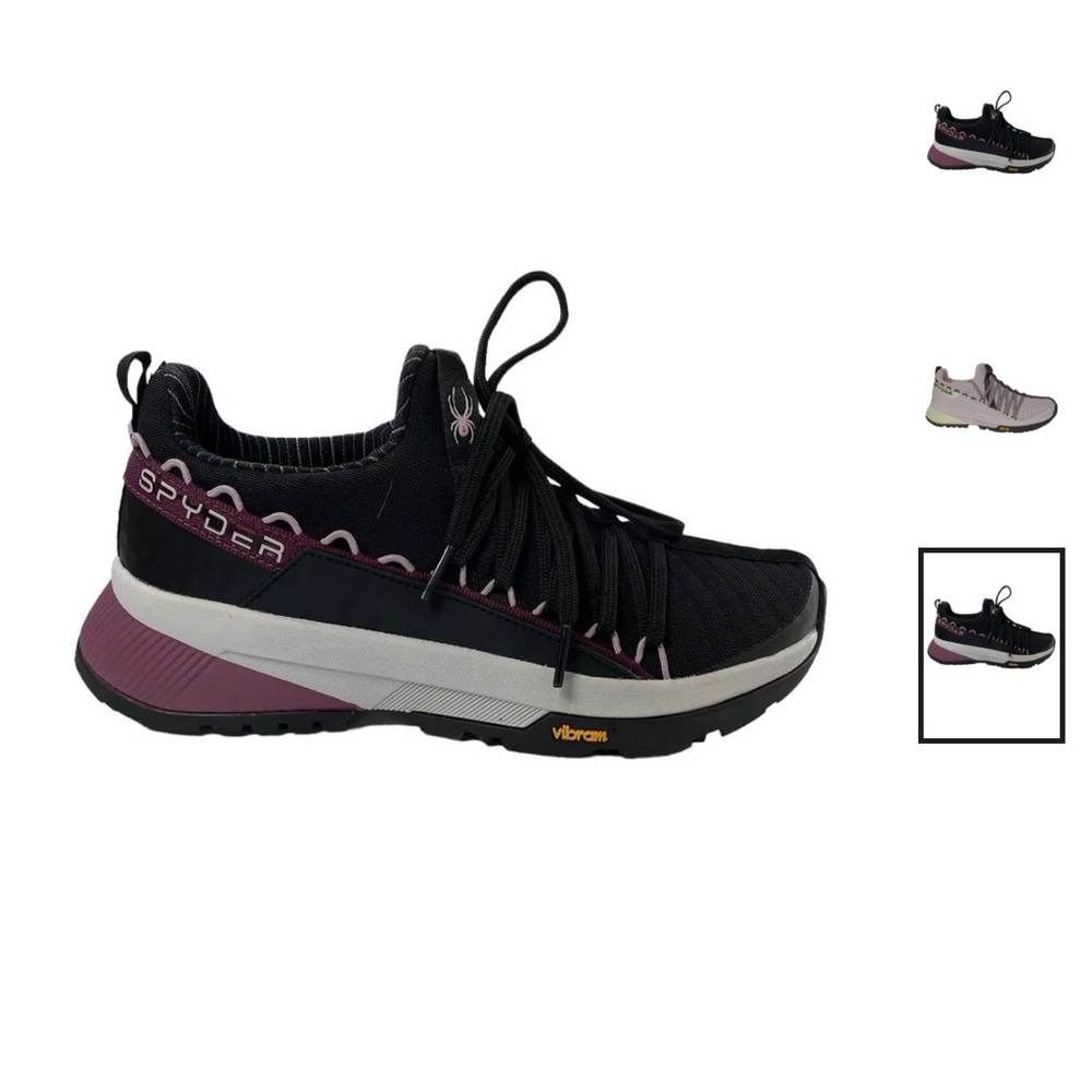 Black and Purple Athletic Sneakers
